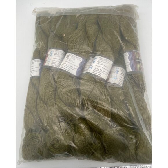 Lanaknits Hemp for Knitting Allhemp3 Yarn in Khaki Lot of 10 Skeins 50g Lot 37 - Picture 3 of 6